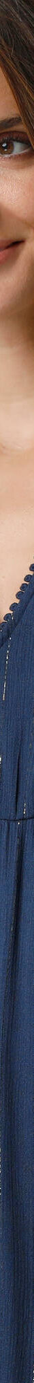Robe longue bohème, crépon et fils brillants (marine) Robe longue bohème, crépon et fils brillants (marine)